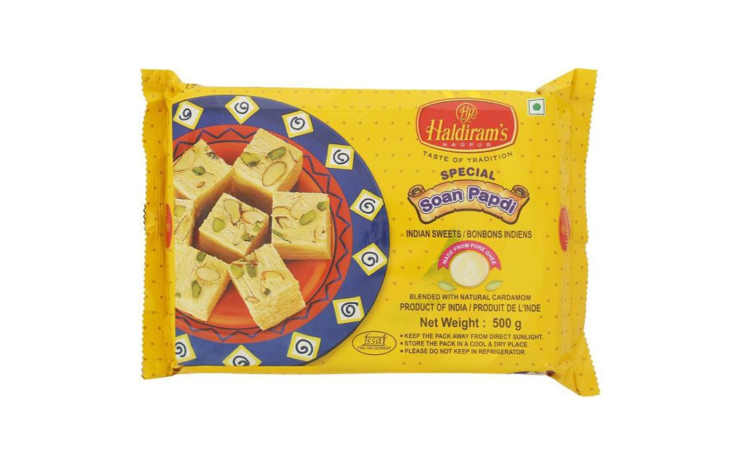 Haldiram's Nagpur Special Soan Papdi   Pack  500 grams